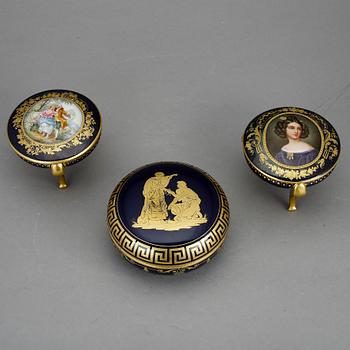 ASKAR, 3 st, porslin, Hutschenreuther, Tyskland, 1900-talets första hälft.