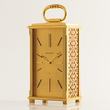 Jaeger-LeCoultre, table clock, 6 x 9 x 16 cm.