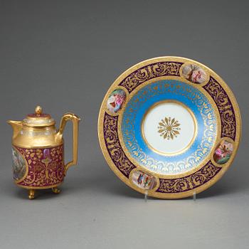 FAT & KANNA, porslin, troligen Wien, sent 1800-tal.