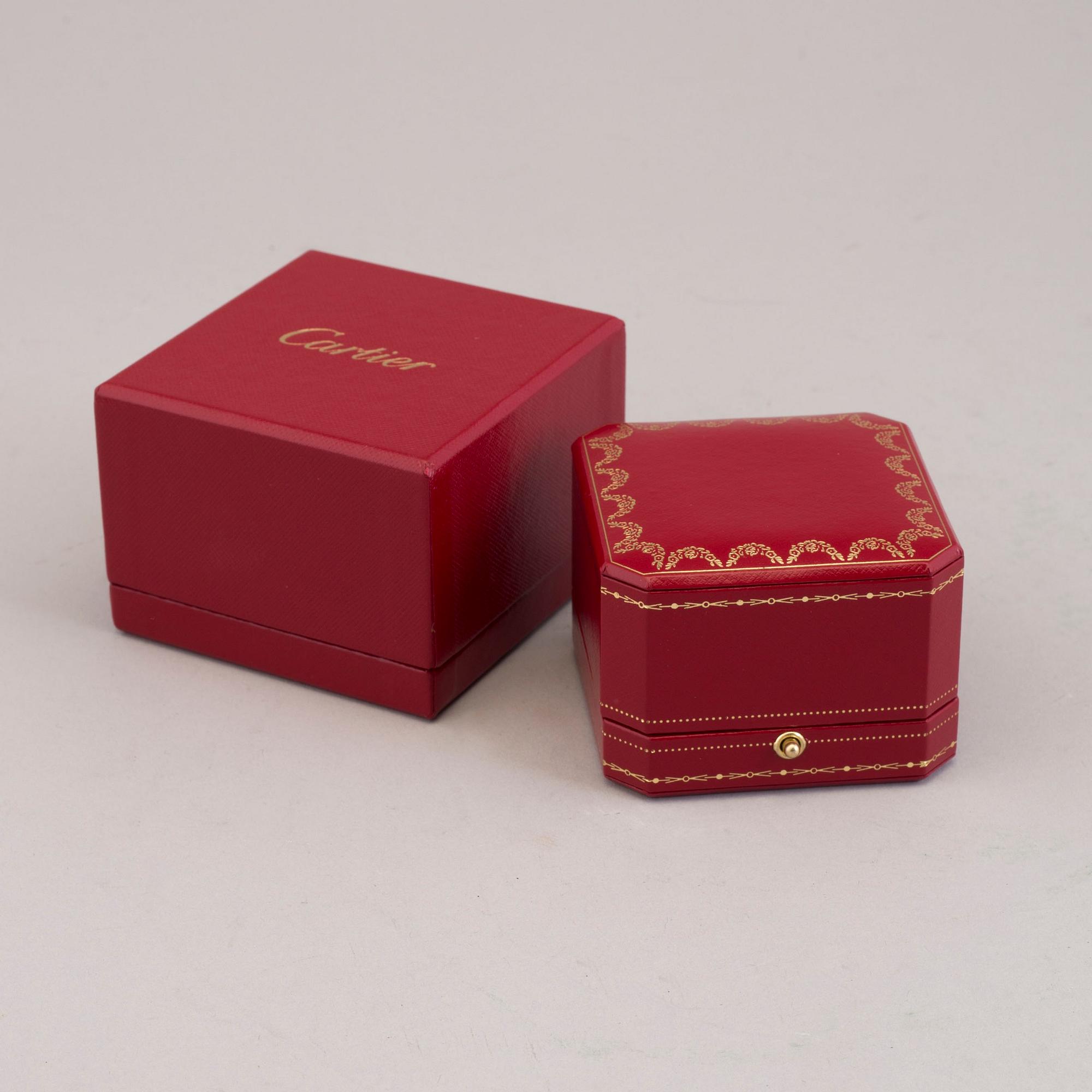 RING, "Trinity" Cartier. 18K vitguld.