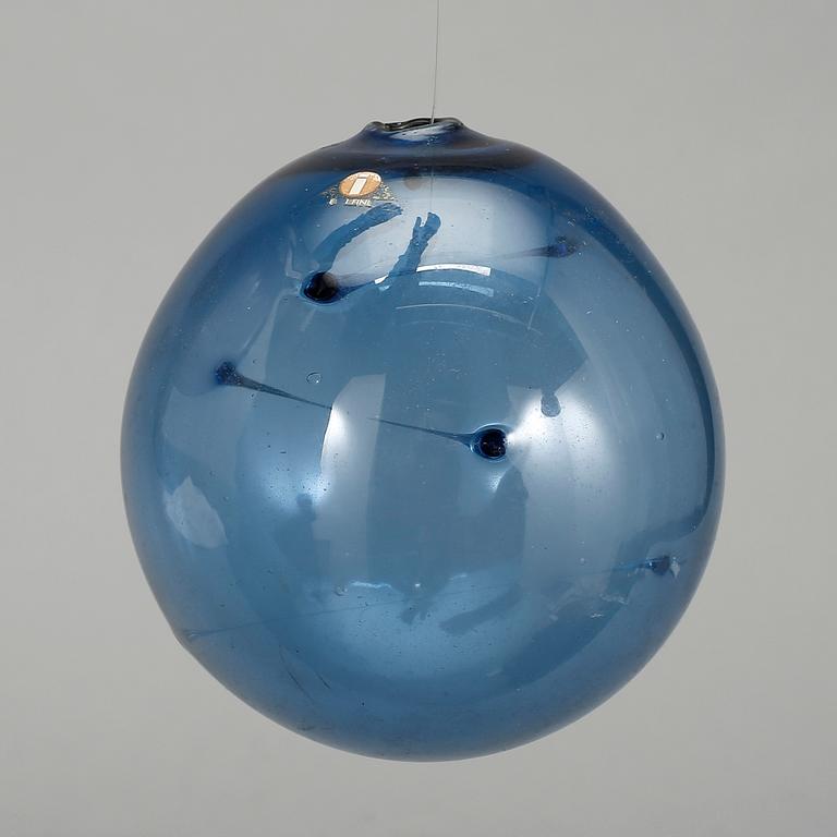 KONSTGLAS, 2 st, "Solbollar", Timo Sarpaneva, Iittala 1960-1970-tal.