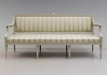 SOFFA, gustaviansk, sent 1700-tal.