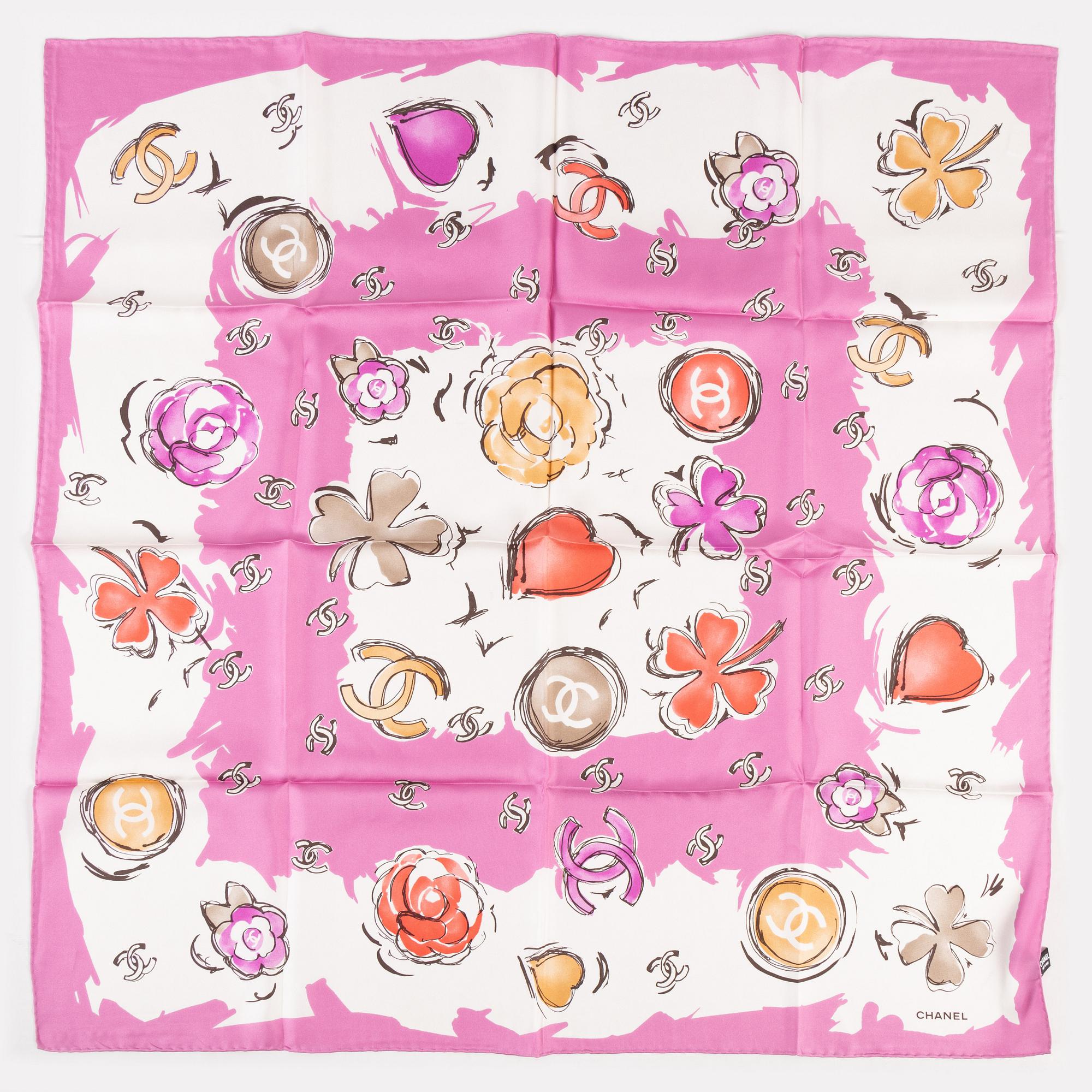 Chanel, a silk scarf.