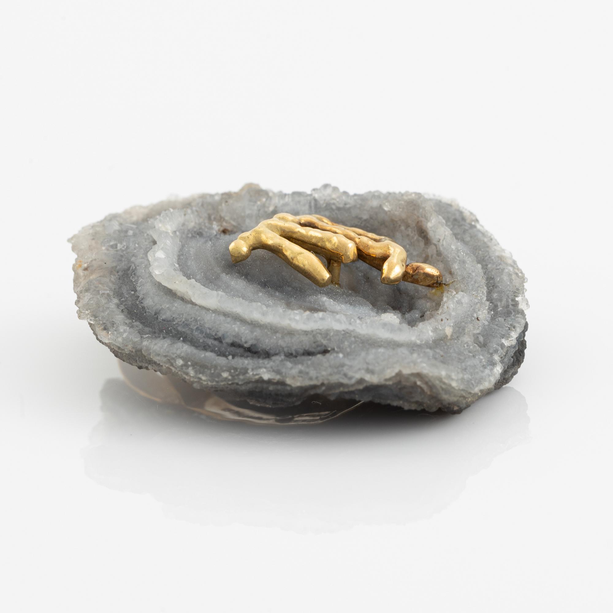A Grima zodiac geode pendant "Virgo".