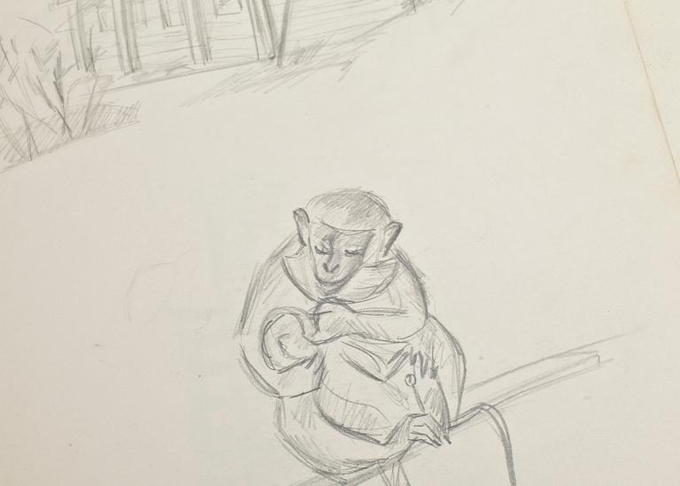 MAX GOLDSTEIN, dräktskisser, ca 100 st, delvis sign o dat.