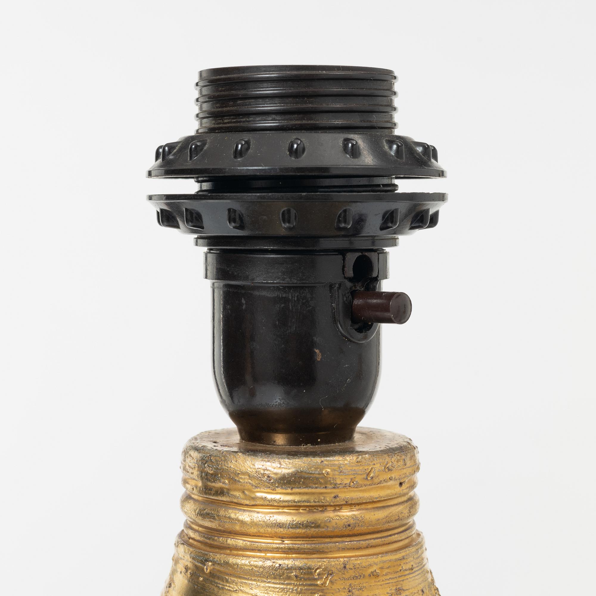 Bordslampor, 4 st, Bitossi för Bergboms, 1900-talets andra hälft.