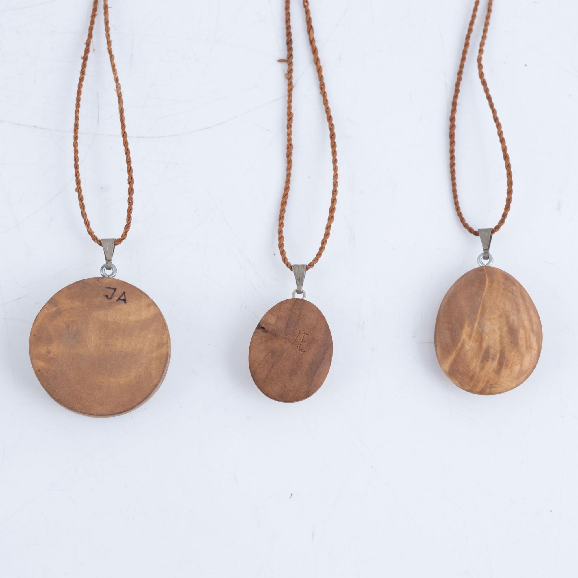 Sami work, 7 charms, 20th century.