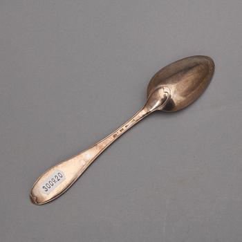 SKEDAR, 10 st, Anders Riseen, Göteborg, 1800. Vikt ca 580g.