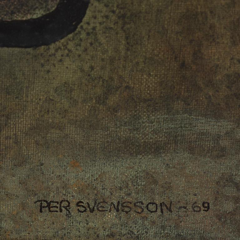 Per Svensson, oil on canvas, signed and dated -69.