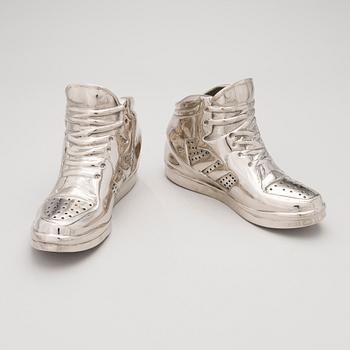 FINN STONE, CHROME HIGH TOPS.