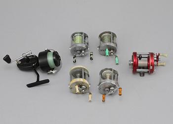 FISKERULLAR, 6 st, bl a Ambassadeur, mestadels Sverige, 1900-tal.