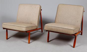 FÅTÖLJER, ett par, Alf Svensson, Dux, 1950-/1960-tal.