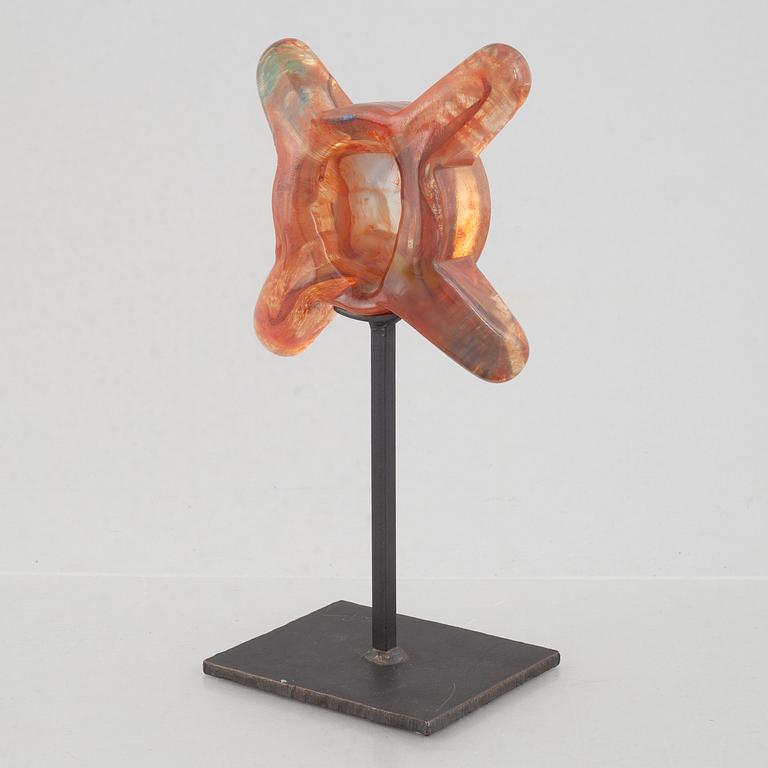 Kjell Engman, a glass sculpture, Kosta Boda, dated 1995.