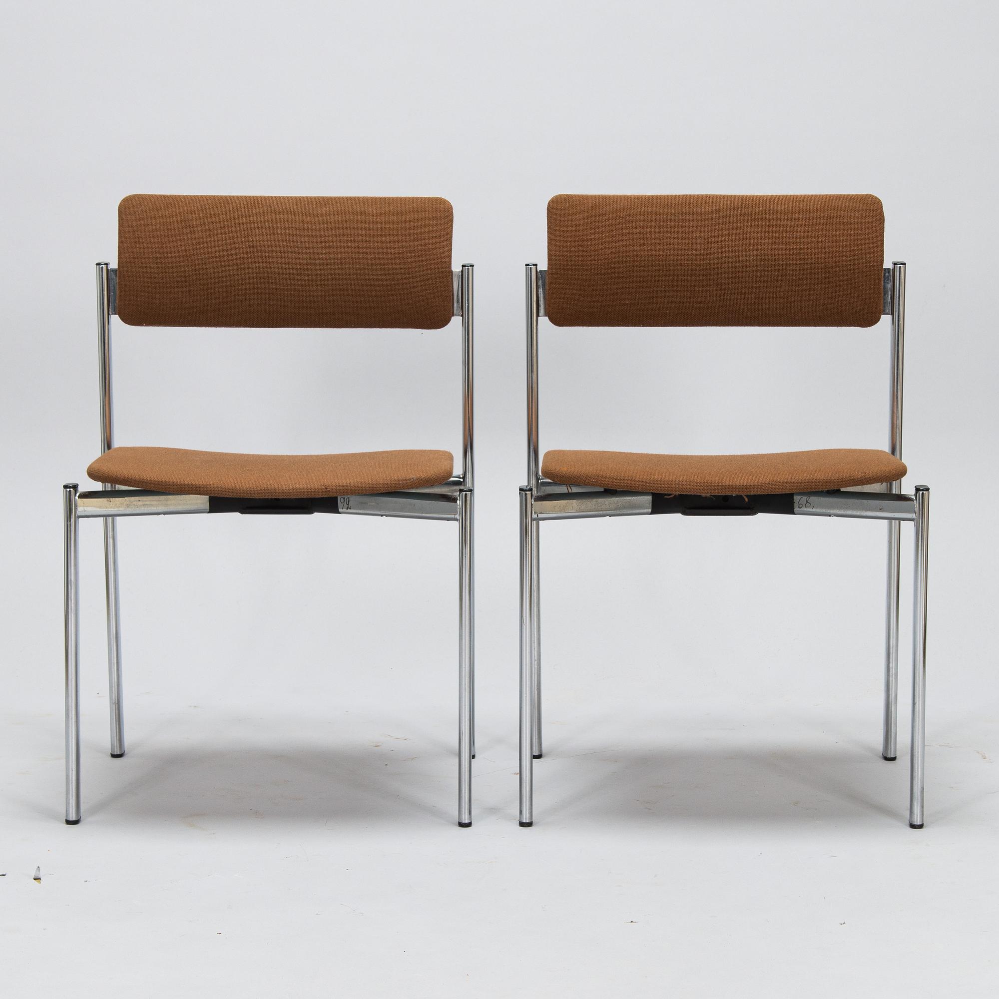 Ilmari Tapiovaara, tuoleja, 4 kpl, "Kiki" Merivaara 1970-luku.