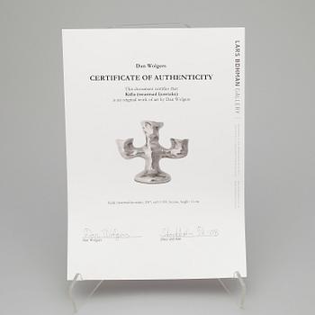 DAN WOLGERS, skulptur/ljusstake, brons, 2007, upplaga 10/100.