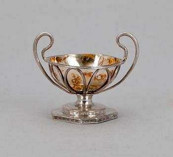SALTKAR, silver, empire, St Petersburg, 1820-tal. Vikt ca 80 gram.
