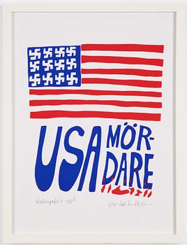 Carl Johan De Geer, "USA mördare".