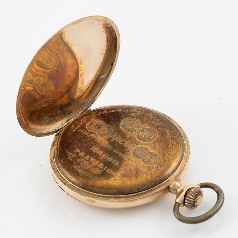 Pocket watch, hunter, 51 mm.