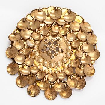 A gilded silver brooch, Juhls, Norway.