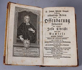 PARTI BÖCKER, 10 st, psalmböcker, teologi, 1700-1800-tal. Bla "Then Swenska Psalmboken", tryckt i Stockholm 1701.