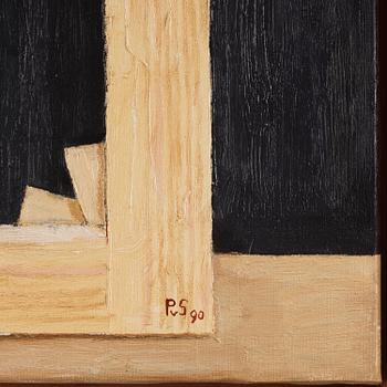 Philip von Schantz, Still life with painting and frame.