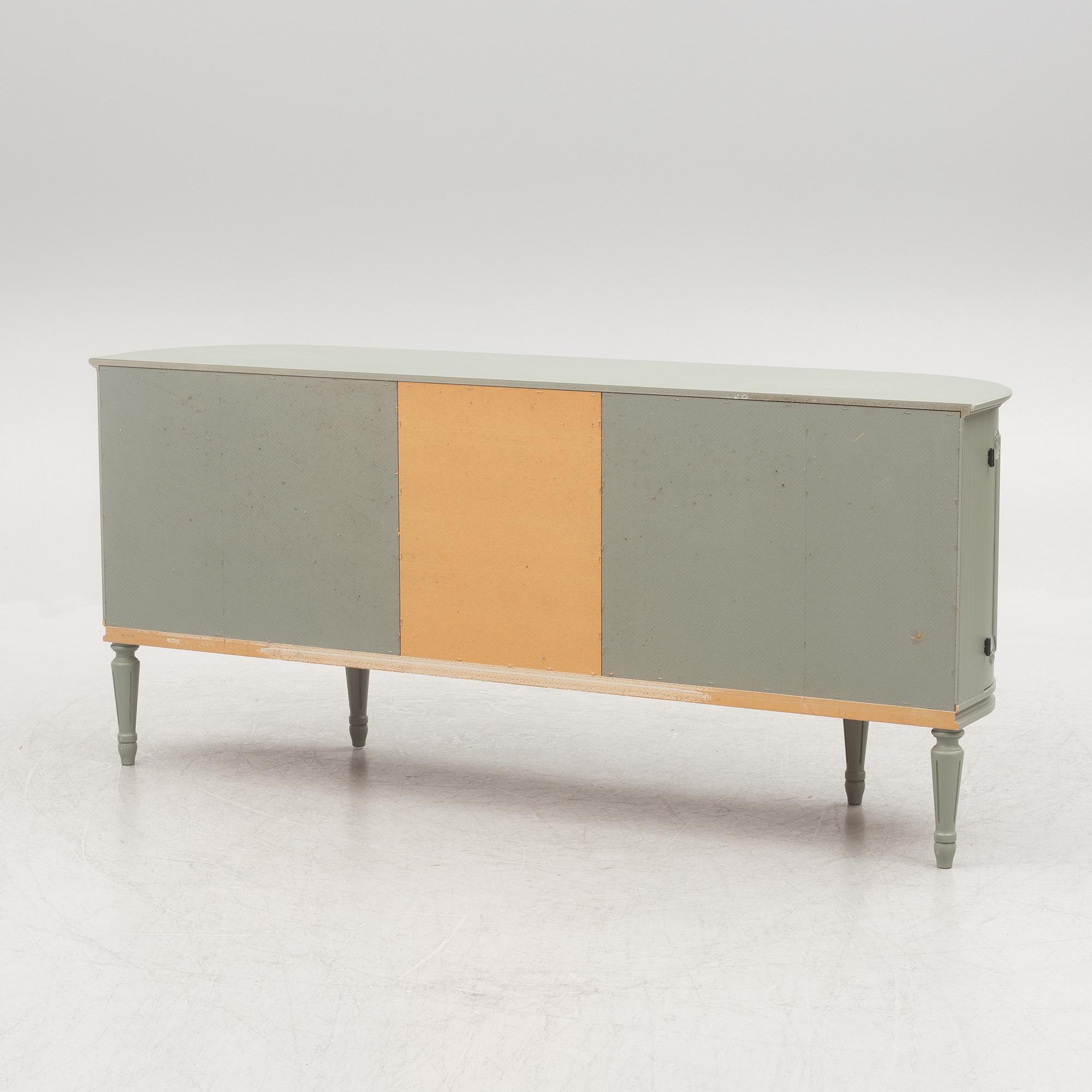 A Gustavian style sideboard, late 20th century.
