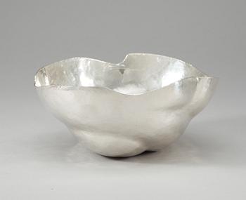 A sterling bowl by Christina Zachrisson, Stockholm 1976.