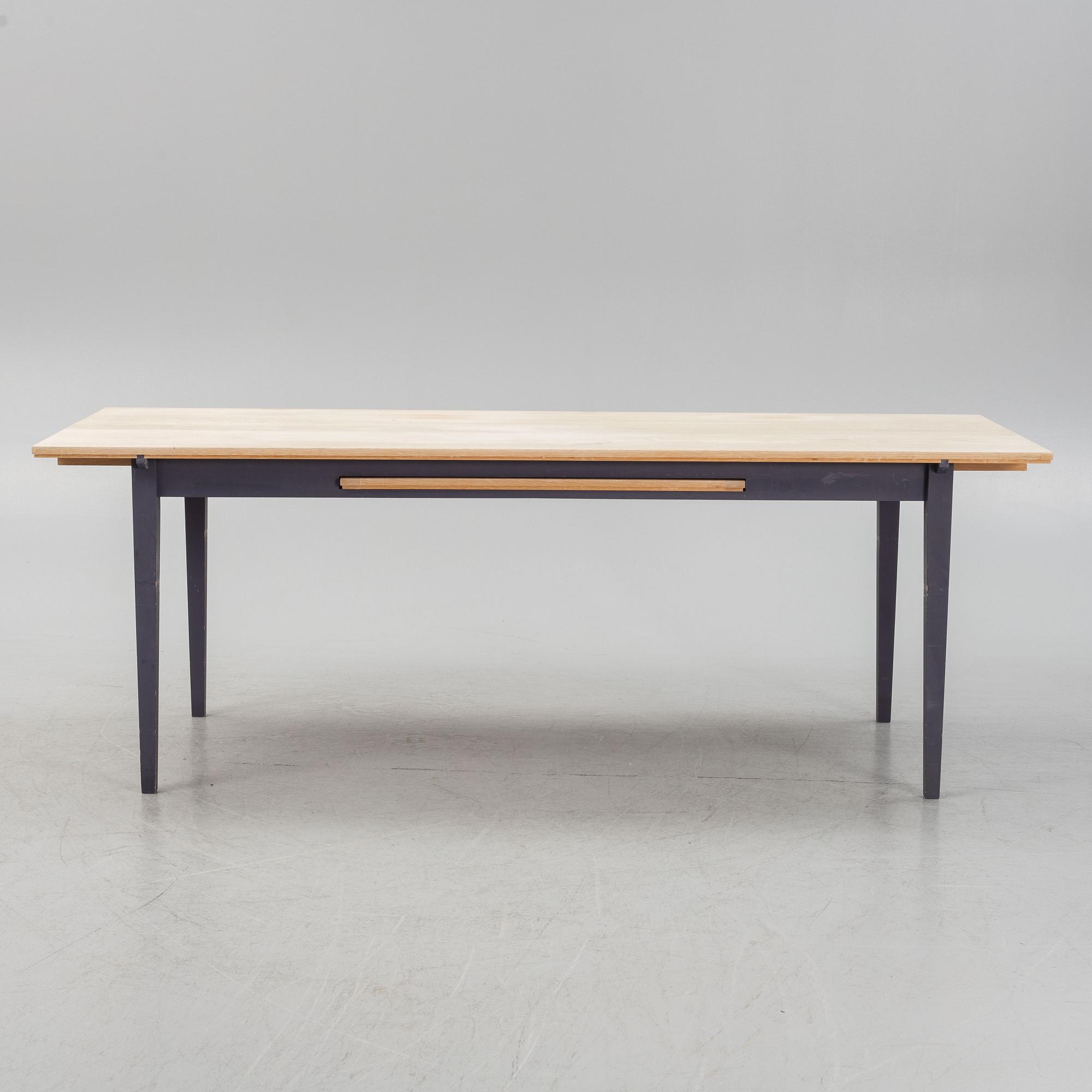 Erik Richter, matbord samt stolar, 6 st, Norrgavel.