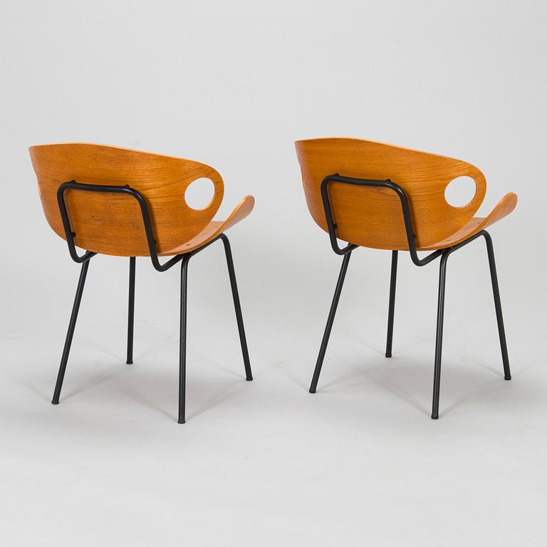 Olof Kettunen, a pair of mid-20th century 'Ulla' chairs for Merivaara.