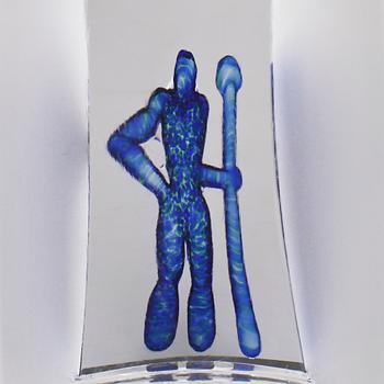 SKULPTUR, glas, Bertil Vallien, sign. 1900-talets andra hälft.