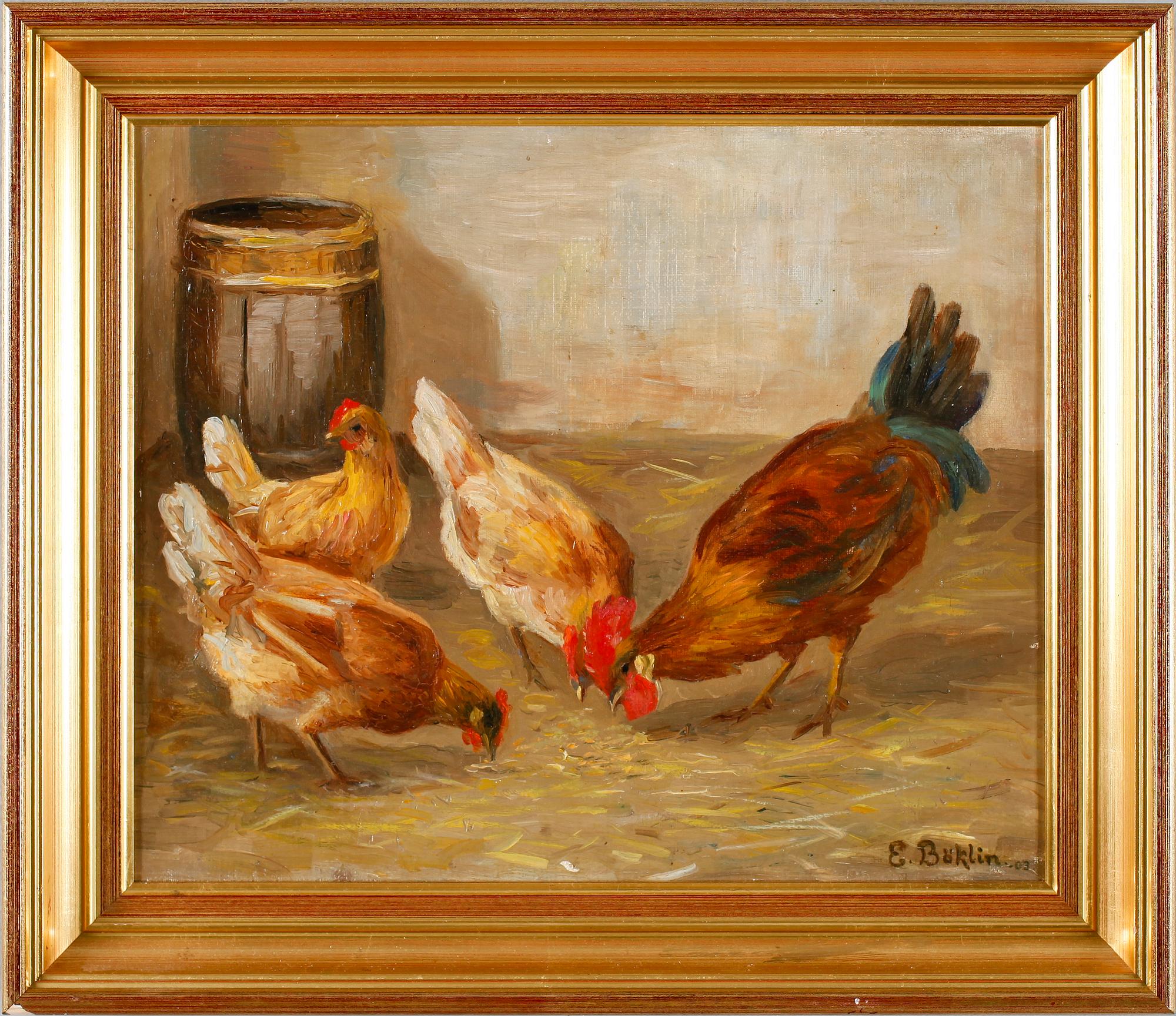 E BÖKLIN, olja på duk, signerad och daterad -03.
