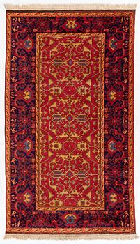 Matta, semiantik rumänsk "Lotto",ca 214 x 123 cm.