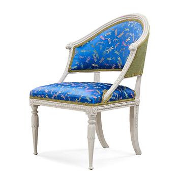 41. A late Gustavian circa 1800 armchair by A Hellman.