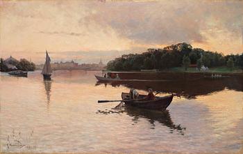 330. Gottfrid Kallstenius, View over Stockholm from Beckholmen.