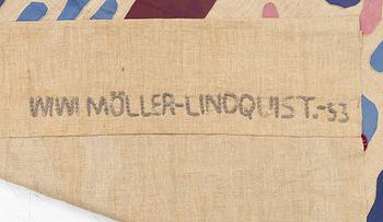 Wiwi Möller-Lindquist, Textile application, signed and dated -53.