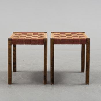 AXEL LARSSON, Pallar, ett par, Funkis, Svenska Möbelfabriken, 1930-tal.