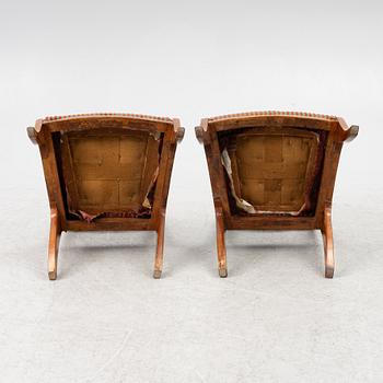 Chairs, a pair, Empire, Russia/Baltic region, first half of the 19th century.
