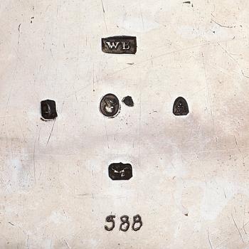 An English 18th century silver brandy-pan, probably of William Burch, London 1794.