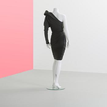 DRESS, Lanvin, a grey one shoulder dress.