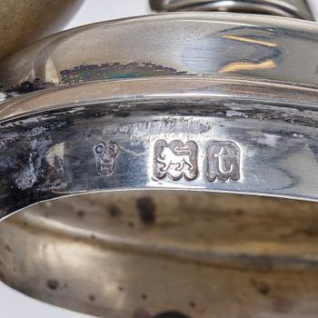 C.S. Harris & Sons Ltd, kaffekanna, silver, London 1914.
