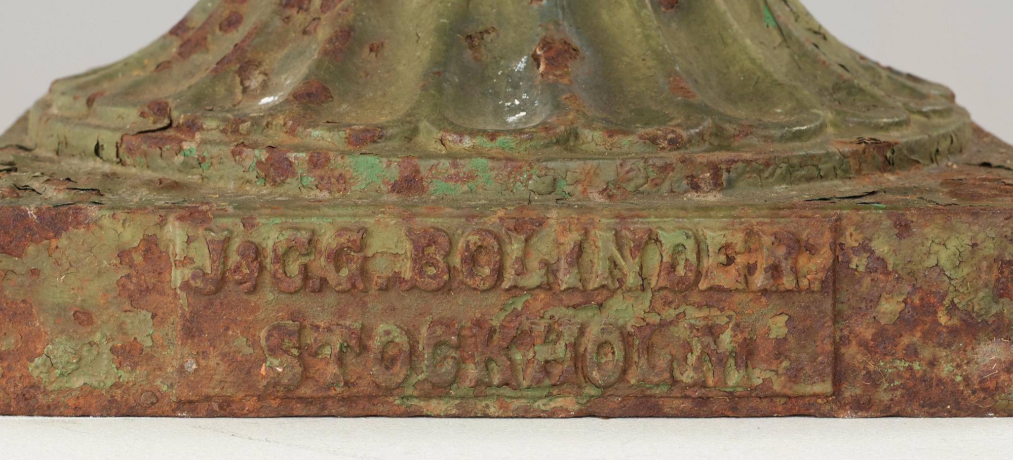 TRÄDGÅRDSURNA. J&C G Bolinder Stockholm No 8. 1800-talets andra hälft.