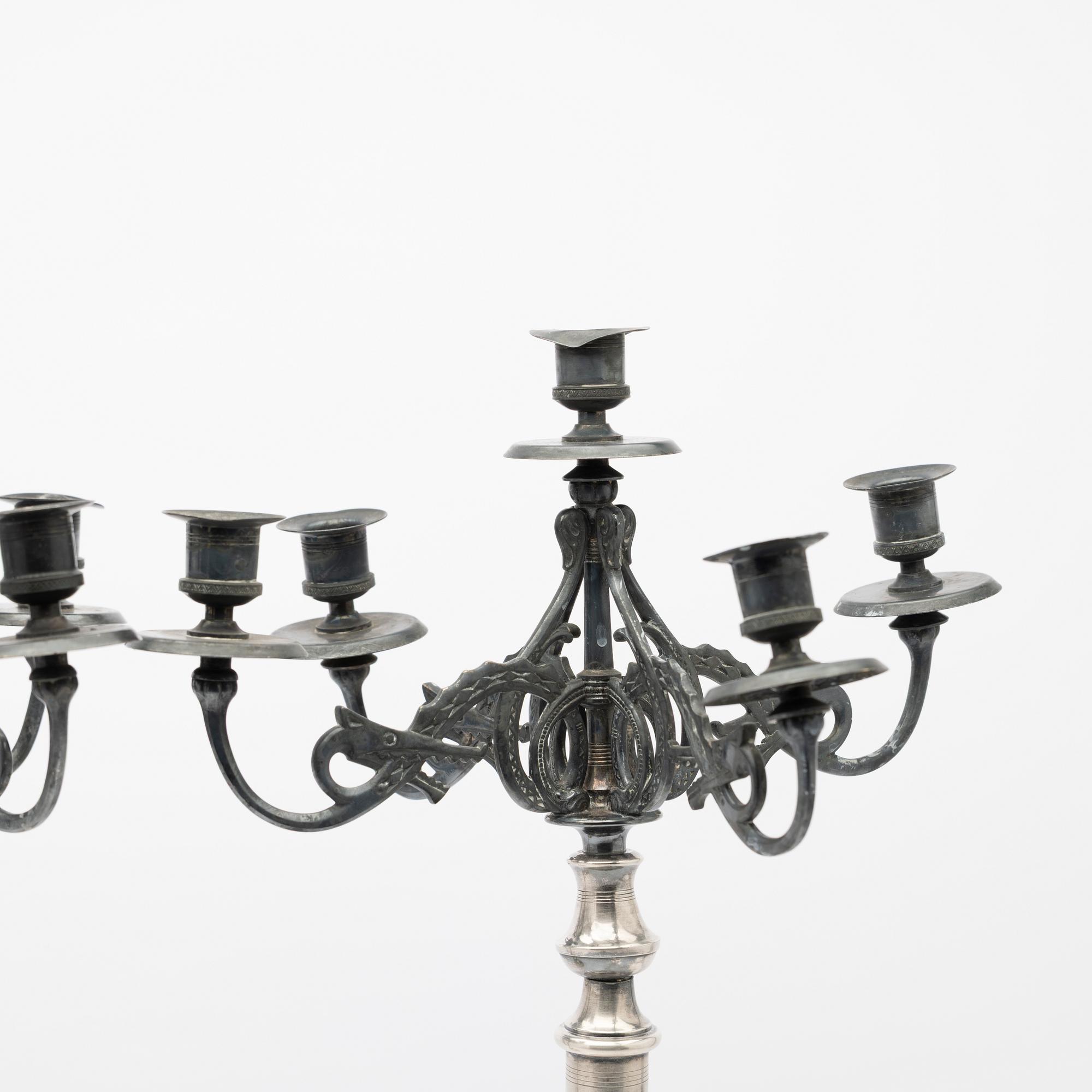 Candelabra, a pair, early 20th century.
