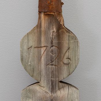 VINDFLÖJEL, smidesjärn, märkt PIS 1726.