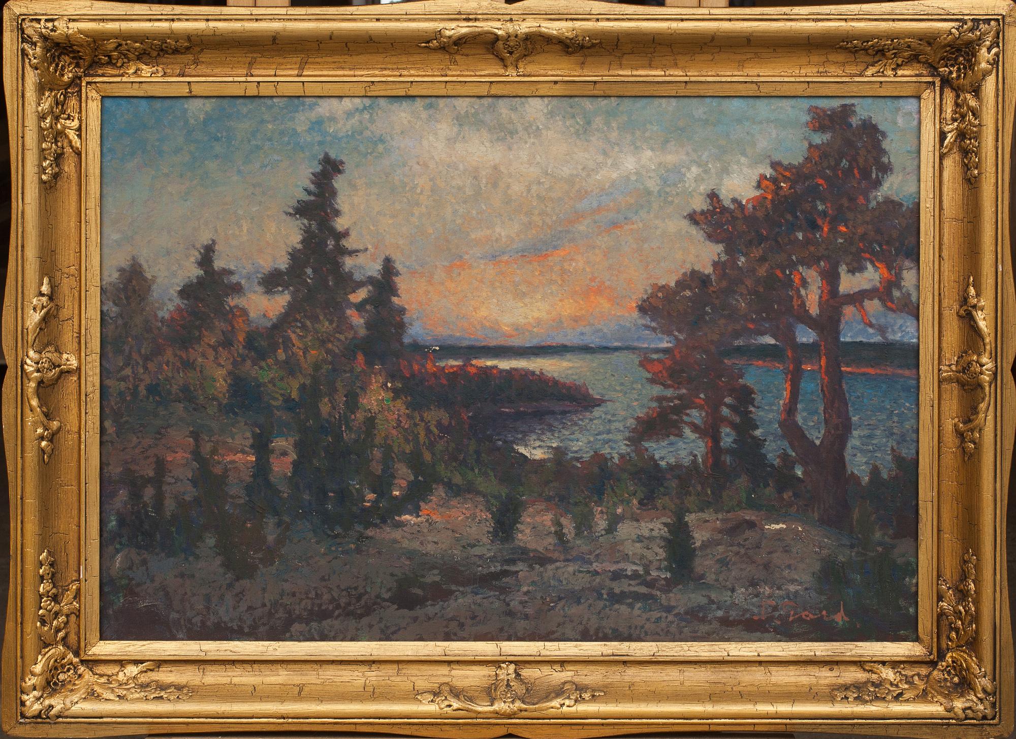 FRANS GARD, oljemålning.