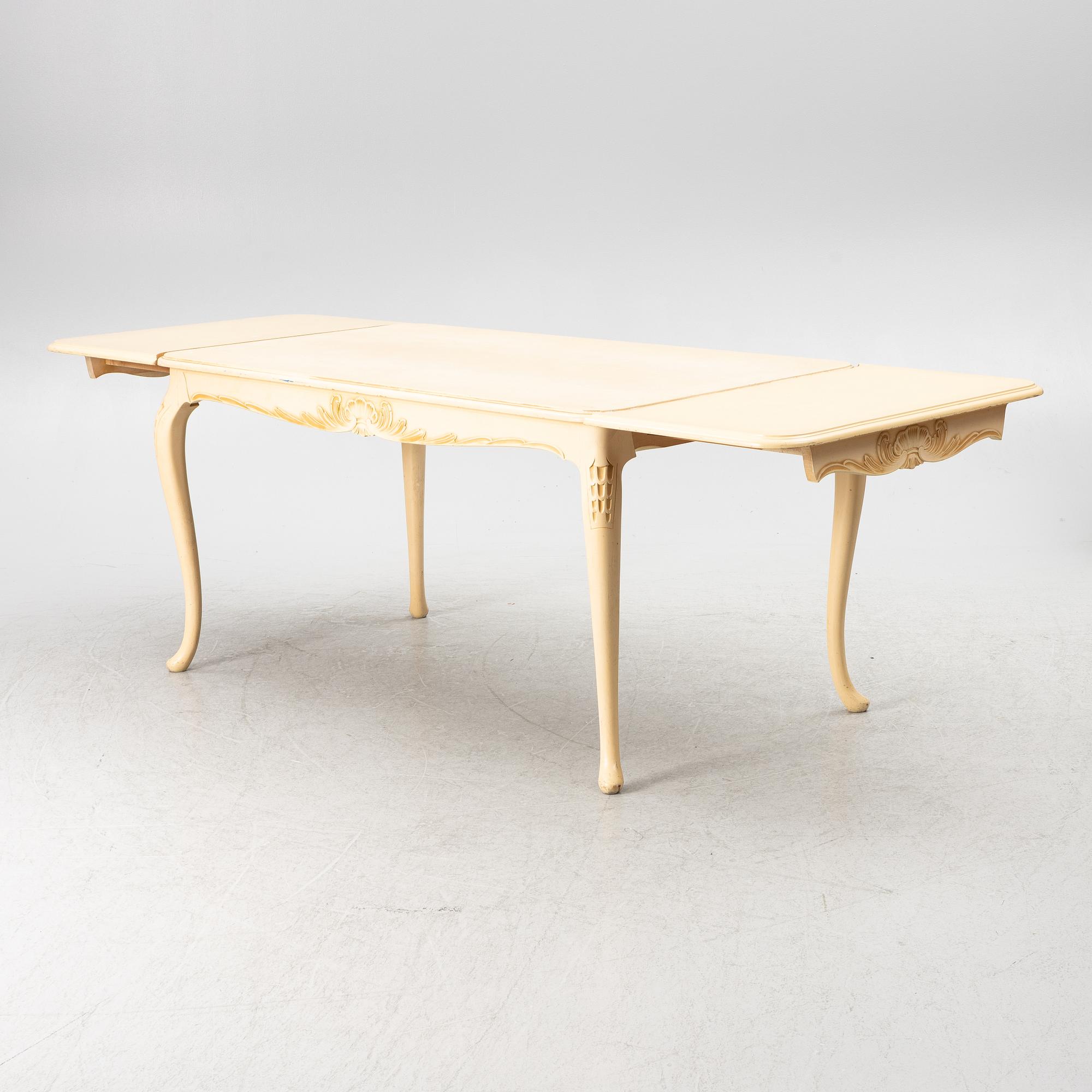 Matbord, rokokostil, 1900-talets första hälft.