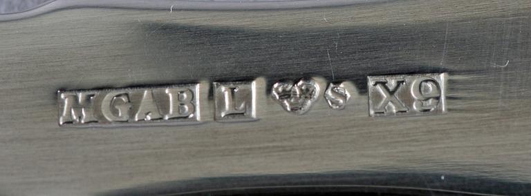 BESTICKUPPSÄTTNING, 124 delar, silver, "Uppsala",  Eric Löfman, Mema GAB.