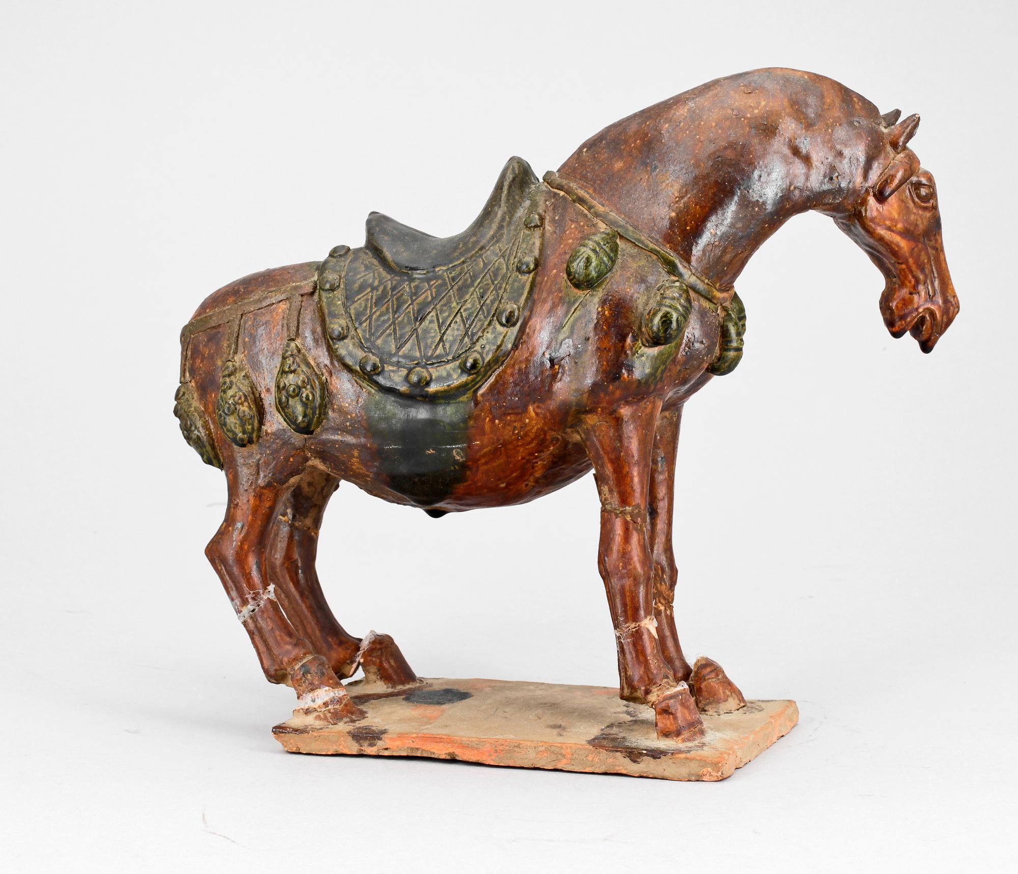 FIGURIN, keramik, Tang-stil, Kina, 1800/1900-tal.