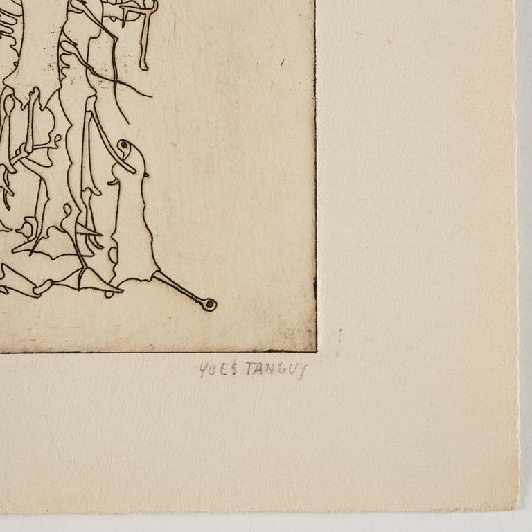 Yves Tanguy, "Composition B, from Le Mythe de la Roche percée".