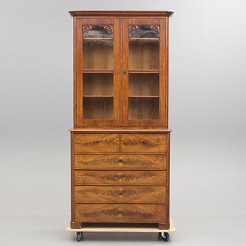 SKÅP, mahogny, 1800-talets andra hälft.