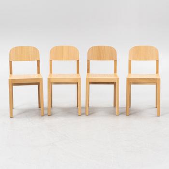 Cecilie Manz, A set of four oak 'Workshop chairs' from Muuto.